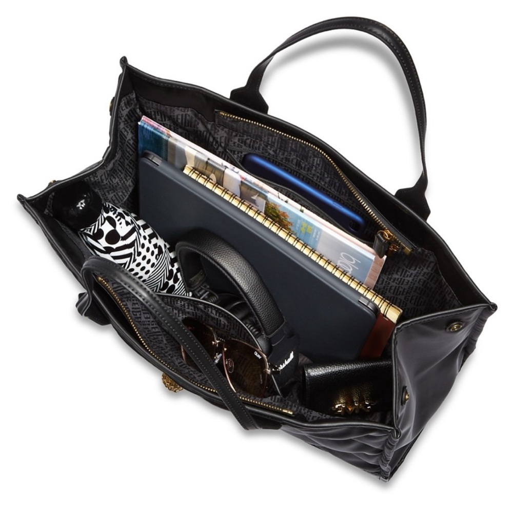 KURT GEIGER London Recycled Square Shopper Bag Black (Large) - Picture 5 of 10